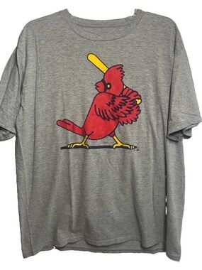 Fanatics T-Shirt Mens Size XL Grey St. Louis Cardinals MLB Graphic Short Sleeve